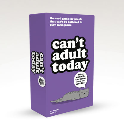 Can't Adult Today Game - 280 thought provoking questions for adults who don't want to play a game. Perfect for Christmas and Game Nights, Parties, and Cozy Evenings