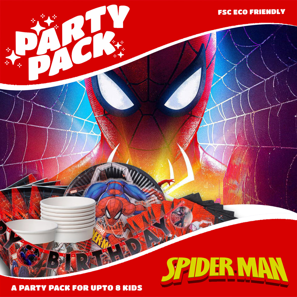 Spiderman™ 8 Person Party Set